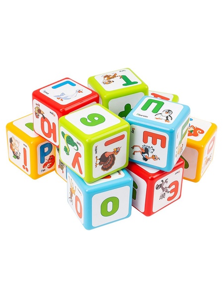 Игрушка кубики "Азбука + арифметика ТехноК" цвет разноцветный ЦБ-00231473 SKT000936677 фото
