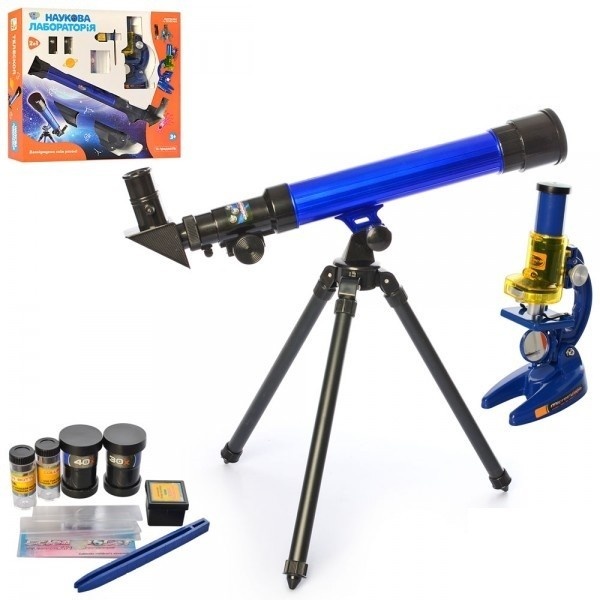 Игровой набор детской оптики "Микроскоп и телескоп" цвет разноцветный ЦБ-00134808 SKT000477954 фото