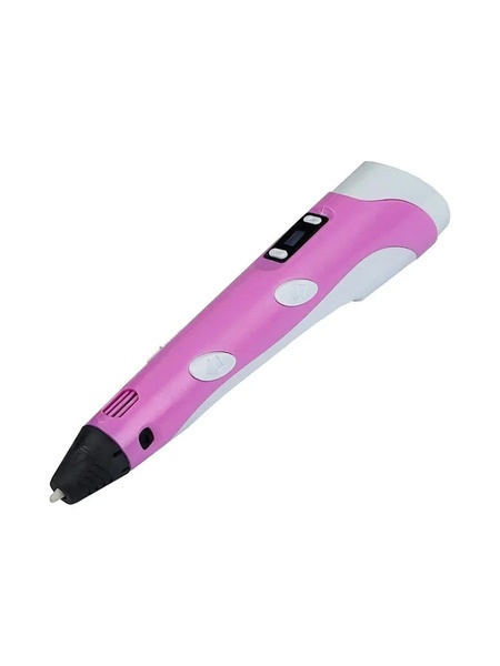 3D ручка для детей с LCD дисплеем цвет розовый ЦБ-00215766 SKT000899223 фото