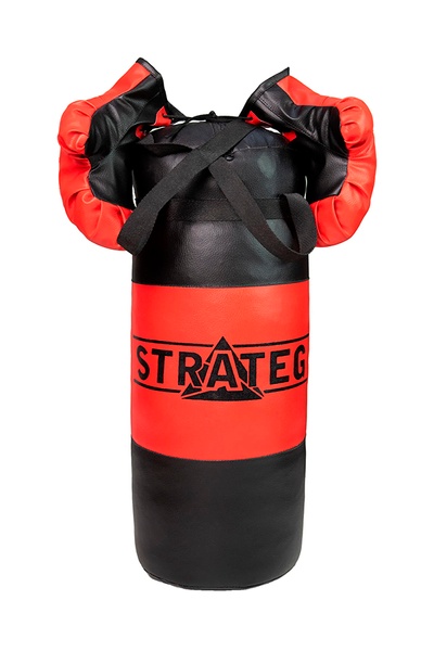 Боксерский набор - перчатки и груша цвет красно-черный ЦБ-00239656 SKT000959245 фото