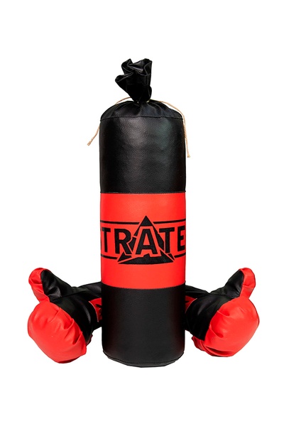 Боксерский набор - перчатки и груша цвет красно-черный ЦБ-00239657 SKT000959246 фото
