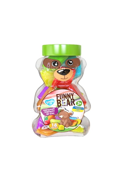 Набор для лепки с воздушным пластилином "Funny Bear" цвет разноцветный ЦБ-00206431 SKT000880400 фото