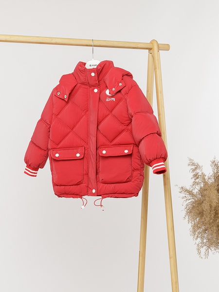 Куртка для дівчинки 128 колір червоний ЦБ-00225763