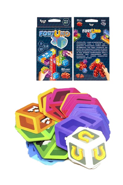 Настільна розвиваюча гра "Fortuno 3D" колір різнокольоровий ЦБ-00166095 SKT000559617 фото