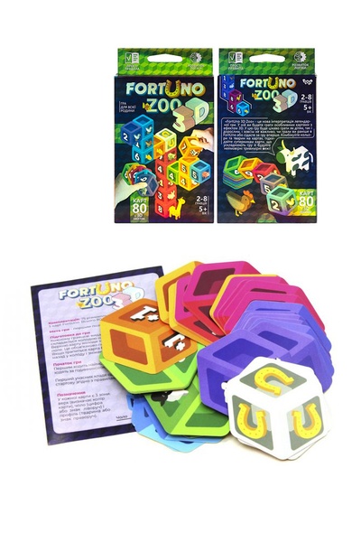 Настольная развивающая игра "Fortuno ZOO 3D" цвет разноцветный ЦБ-00166096 SKT000559618 фото