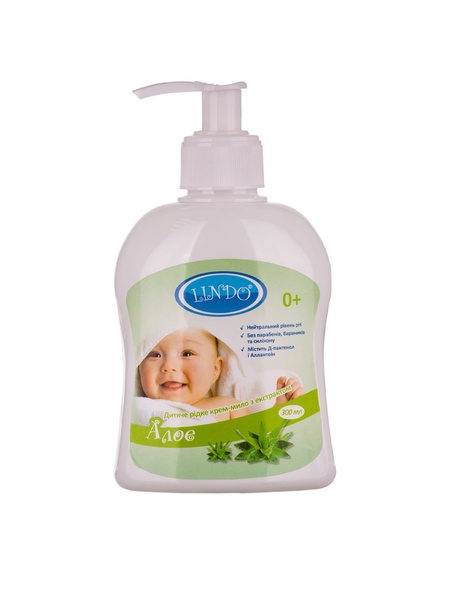 Детское жидкое крем-мыло "Lindo" с экстрактом алоэ 300 мл цвет разноцветный 00-00181210 SKT000211022 фото