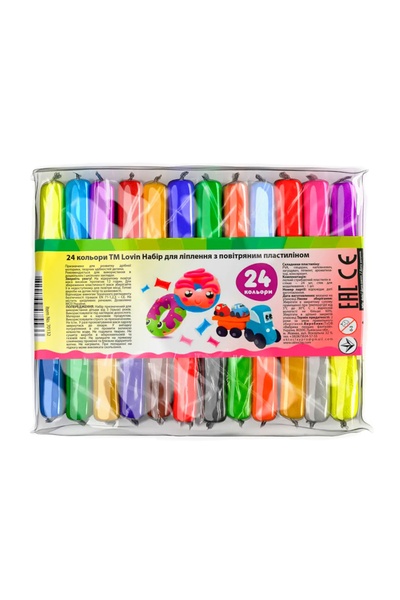 Набор для лепки с воздушным пластилином "24 цвета" цвет разноцветный ЦБ-00206427 SKT000880396 фото