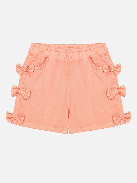 Короткі шорти для дівчинки 122 колір персиковий ЦБ-00187545 SKT000835254 фото
