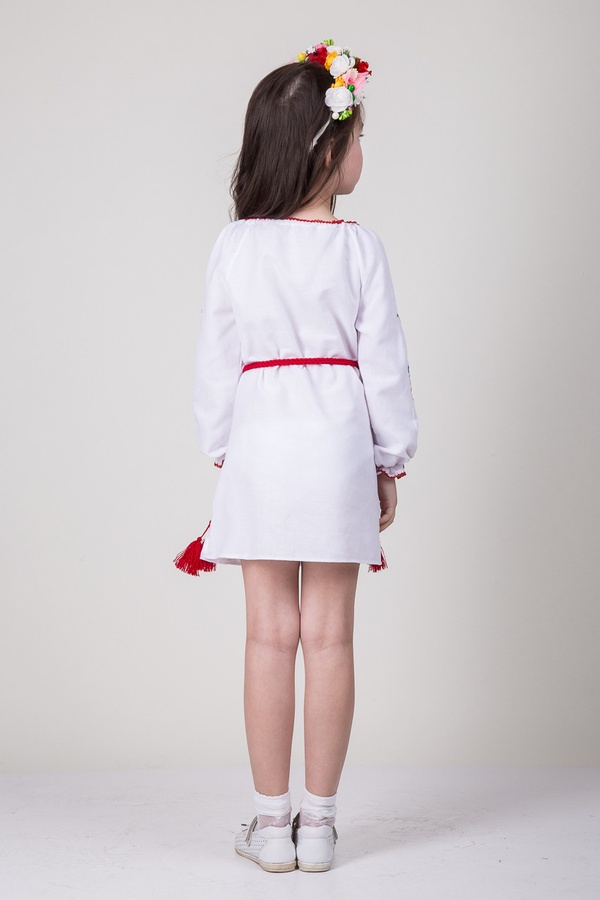 Платье вышиванка 98 цвет белый ЦБ-00104414 SKT000426823 фото