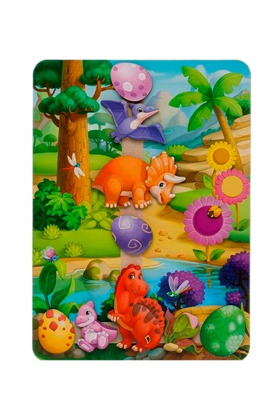 Гра на липучці з картками - "Долина динозаврів" колір різнокольоровий ЦБ-00241571 SKT000961873 фото