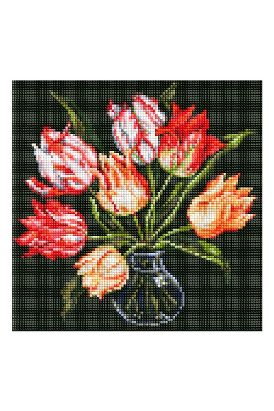 Набор алмазной мозаики "Утонченные тюльпаны" цвет разноцветный ЦБ-00245832 SKT000982846 фото