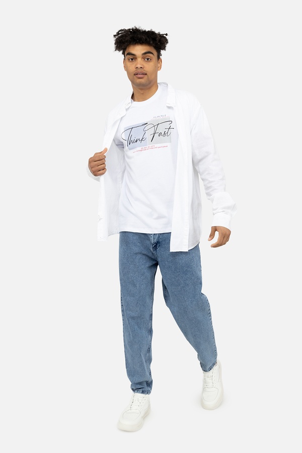 Мужская футболка с коротким рукавом 46 цвет белый ЦБ-00243178 SKT000967286 фото
