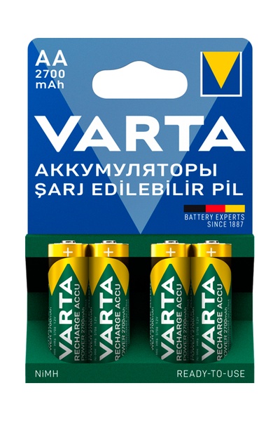 Аккумулятор VARTA 2400mAh 1.2V AA Ni-MH FSB4, Цена за 1 шт цвет разноцветный ЦБ-00238204 SKT000955711 фото
