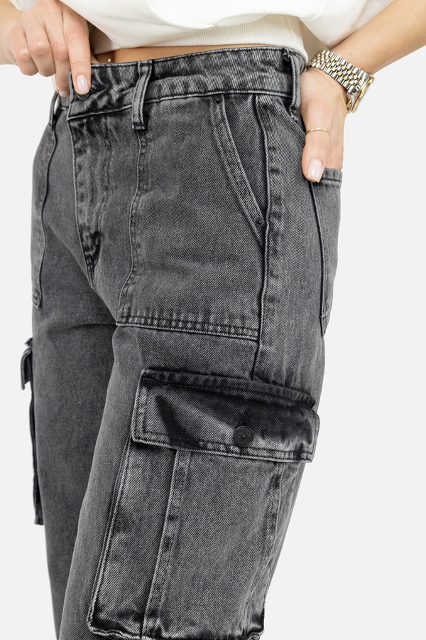 Жіночі джинси 38 колір сірий ЦБ-00244114 SKT000977809 фото