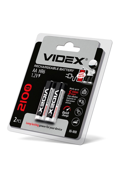 Батарейки Videx HR6/AA 2100MAH, цена за 1 шт. цвет разноцветный ЦБ-00238205 SKT000955712 фото