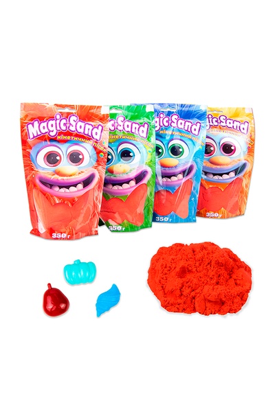 Кінетичний пісок Magic sand в пакеті колір червоний ЦБ-00239645 SKT000959234 фото