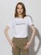 Жіноча футболка регуляр 48 колір білий ЦБ-00216232 SKT000900240 фото 1