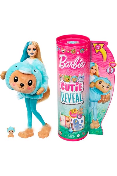 Кукла Barbie "Cutie Reveal" серии "Великолепное комбо" – медвежонок в костюме дельфина цвет разноцветный ЦБ-00245007 SKT000980406 фото