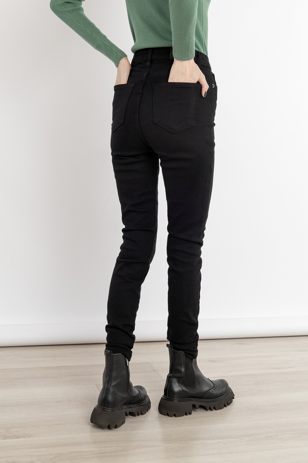 Жіночі джинси слім 34 колір чорний ЦБ-00235588 SKT000946404 фото