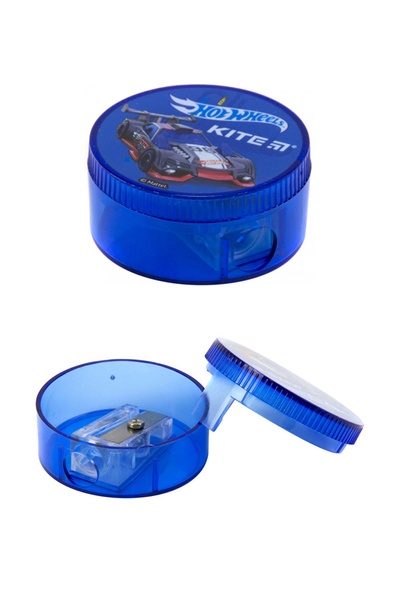 Точилка с контейнером круглая Hot Wheels цвет синий ЦБ-00081283 SKT000388970 фото