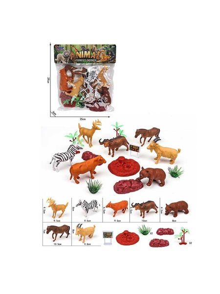 Набор игрушек - дикие животные цвет разноцветный ЦБ-00228736 SKT000930300 фото