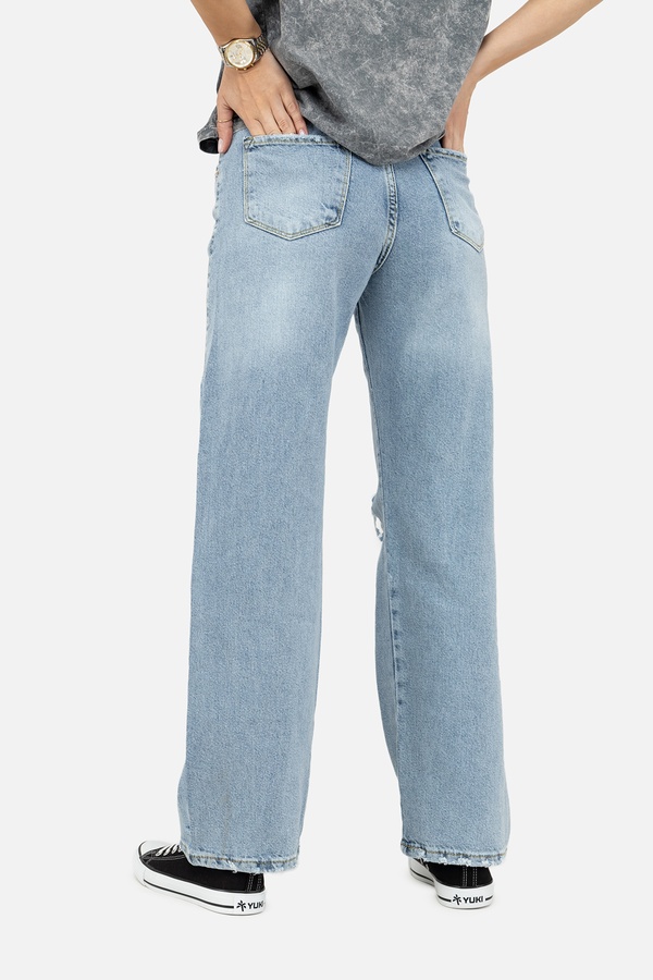 Жіночі джинси 38 колір блакитний ЦБ-00247869 SKT000988109 фото