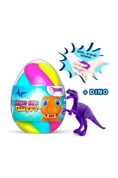 Флаффи-лизун в яйце DINO EGG с динозавриком цвет разноцветный ЦБ-00145084 SKT000502559 фото