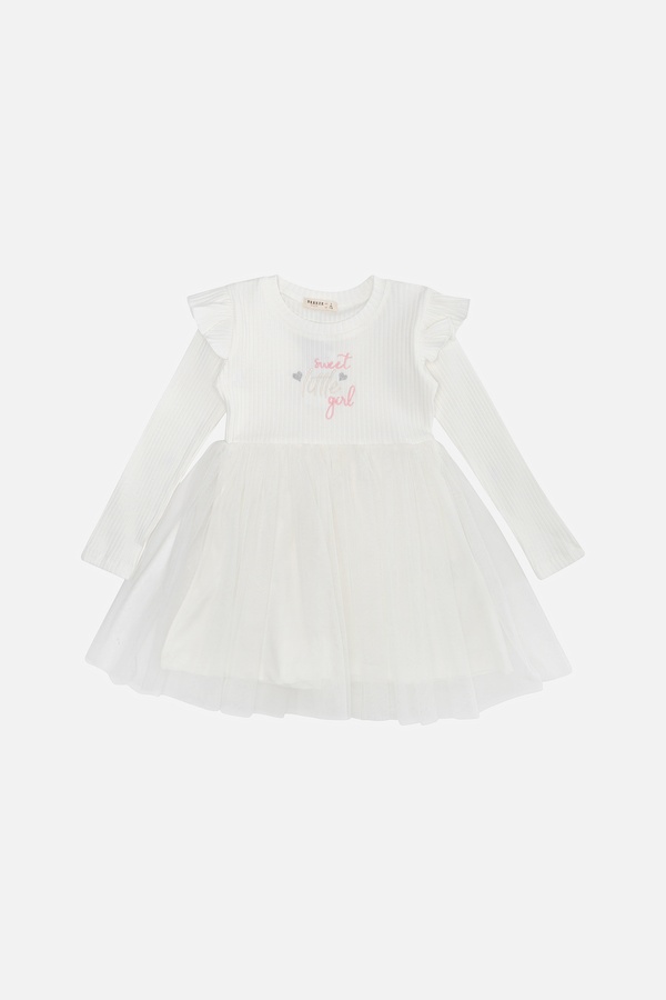 Платье для девочки 110 цвет молочный ЦБ-00241845 SKT000962817 фото