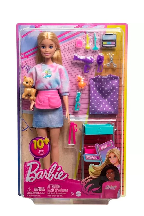 Лялька Barbie Малібу "Стилістка" колір різнокольоровий ЦБ-00242760 SKT000965534 фото