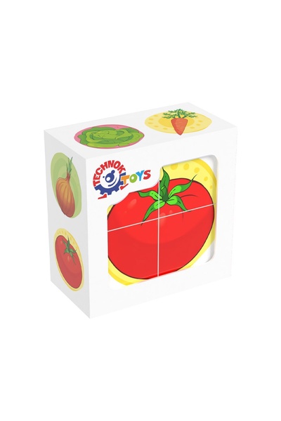 Кубики "Овощи" цвет разноцветный ЦБ-00115730 SKT000445556 фото
