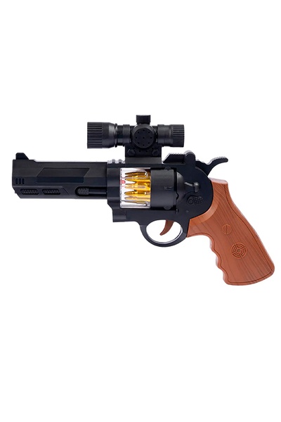 Пистолет светло-звуковой "Револьвер" цвет черный ЦБ-00236721 SKT000952743 фото