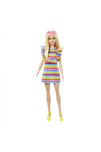Лялька "Модниця" з брекетами у смугастій сукні колір різнокольоровий ЦБ-00215178 SKT000898000 фото