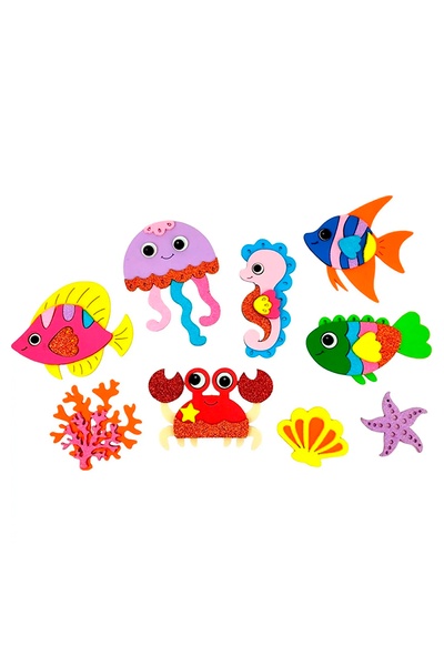 Набор 3D аппликация "Рыбки" цвет разноцветный ЦБ-00235525 SKT000946225 фото