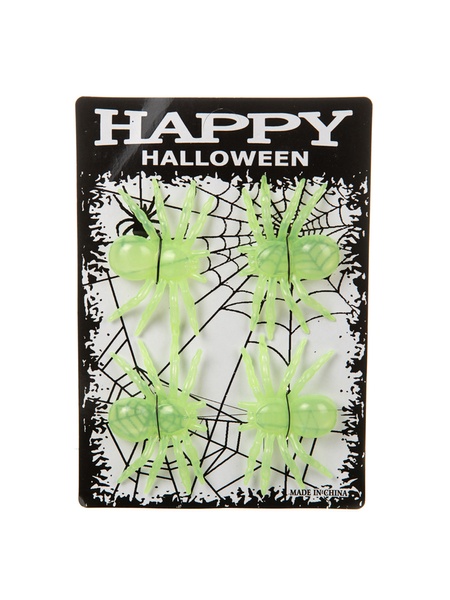 Декор на Хэллоуин - "Светящиеся пауки" цвет зеленый ЦБ-00229772 SKT000933159 фото