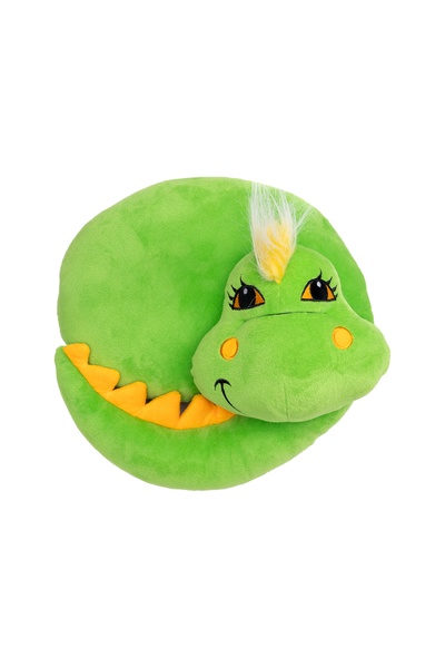Подушка-іграшка - Динозаврик "Сонько" колір зелений ЦБ-00236524 SKT000952435 фото