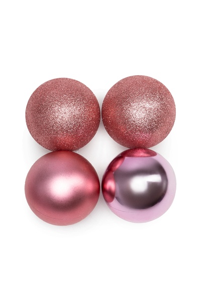 Набір кульок для ялинки колір рожевий ЦБ-00238254 SKT000955825 фото