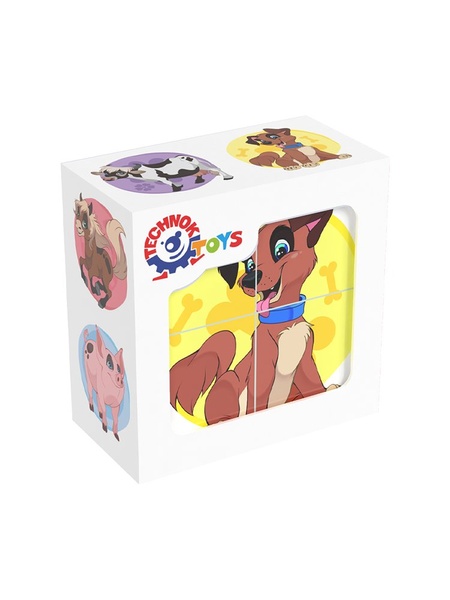 Игрушка кубики "Домашние животные" цвет разноцветный ЦБ-00115734 SKT000445560 фото