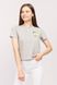 Жіноча футболка 48 колір сірий ЦБ-00193564 SKT000852105 фото 1