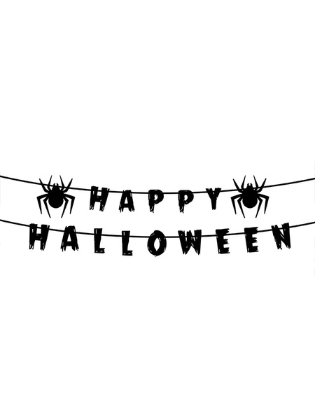 Гирлянда Хэллоуин "Happy Halloween" цвет черный ЦБ-00231962 SKT000937585 фото