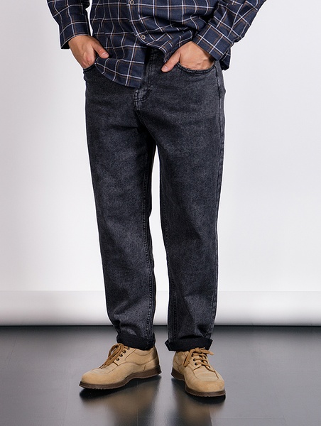 Чоловічі джинси мом 54 колір темно-сірий ЦБ-00233730 SKT000942033 фото