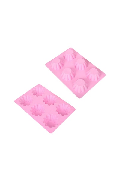 Форма силіконова для кексів колір рожевий ЦБ-00201082 SKT000869747 фото