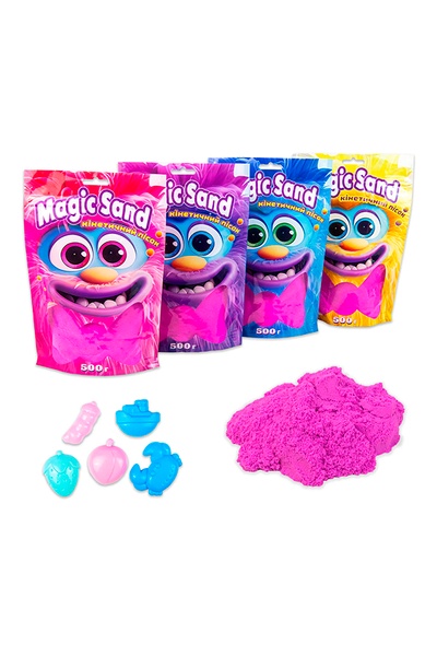 Кінетичний пісок Magic sand в пакеті колір фіолетовий ЦБ-00239651 SKT000959240 фото