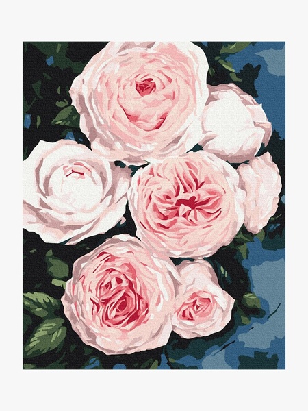 Картина за номерами "Бутони пишних троянд" колір різнокольоровий ЦБ-00234084 SKT000943318 фото